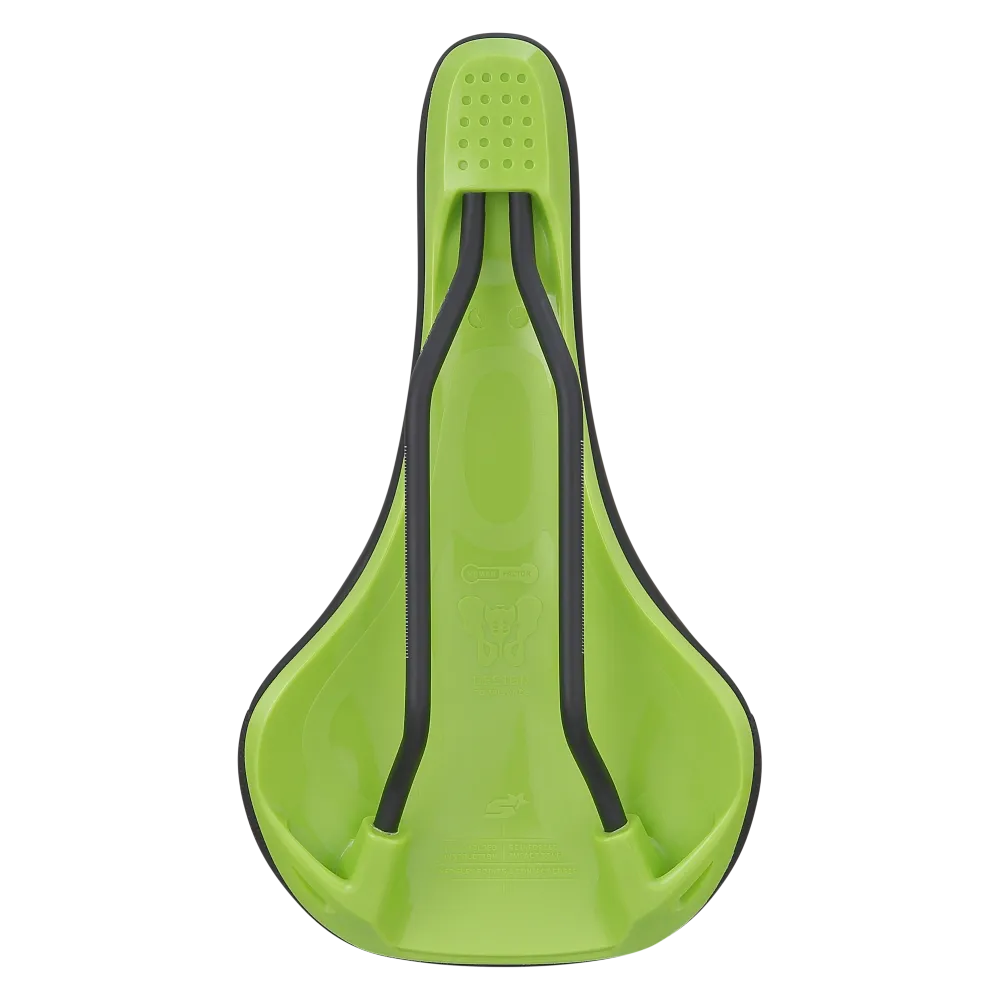 Kožené sedlo SPANK SPIKE 160 CrMo Rails Green