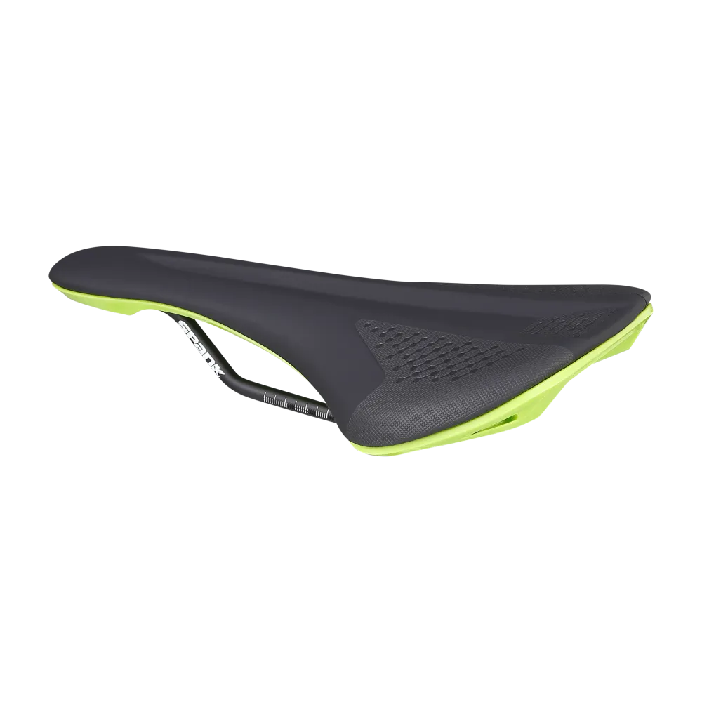 Kožené sedlo SPANK SPIKE 160 CrMo Rails Green