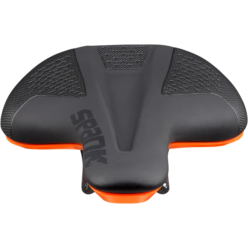 Kožené sedlo SPANK SPIKE 160 CrMo Rails Orange