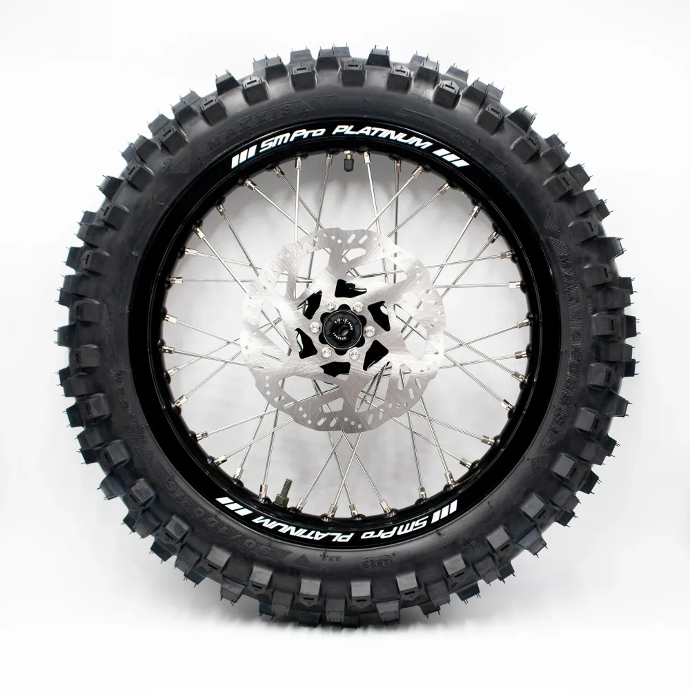 Kompletní zadní kolo SM Pro 16 palců s krosovými pneumatikami Maxxis Maxxcross SI Pro pro Light Bee E Ride Pro SS