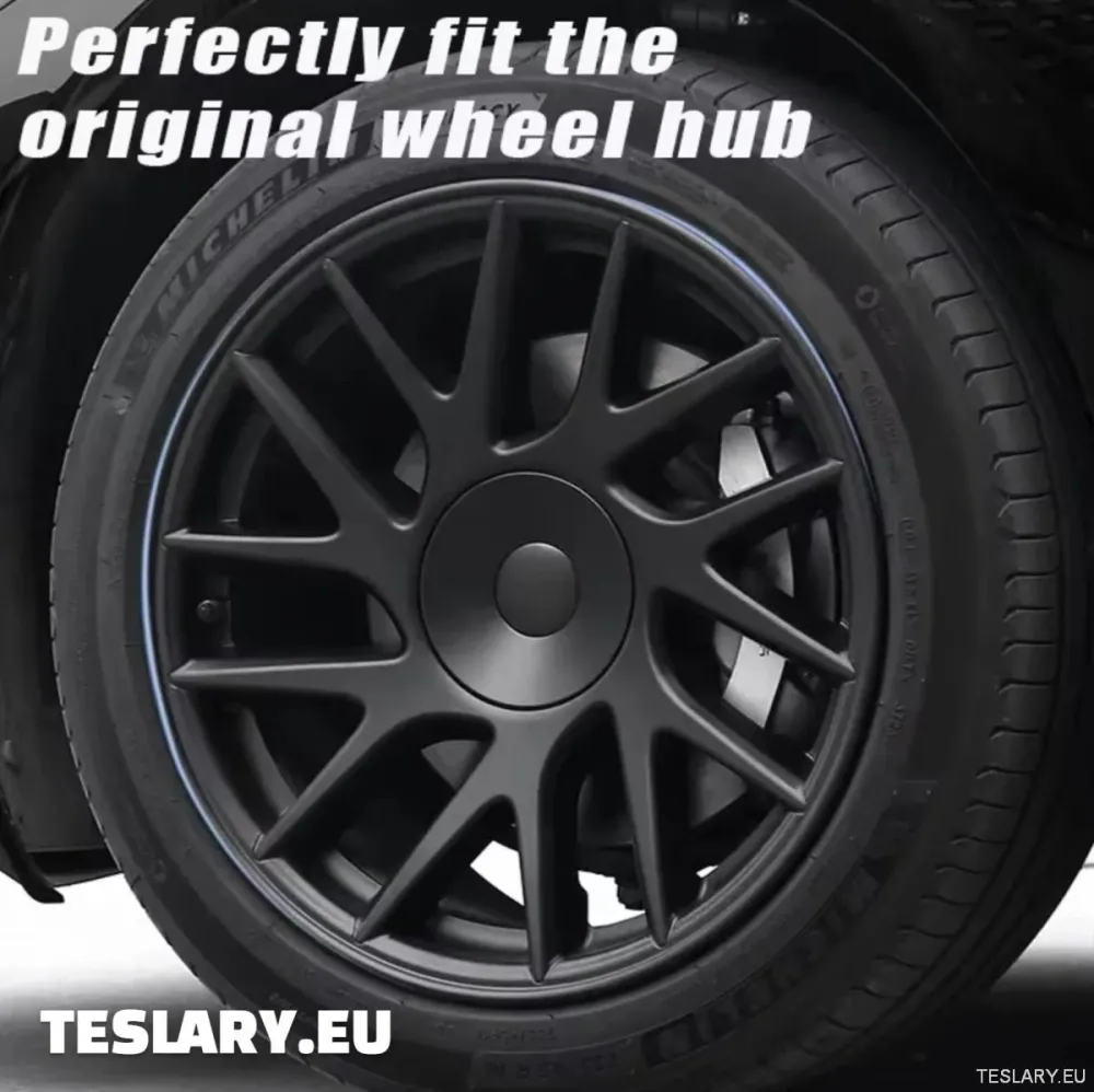 18" Matně černé kryty kol pro Tesla Model 3+ Highland Full Rim
