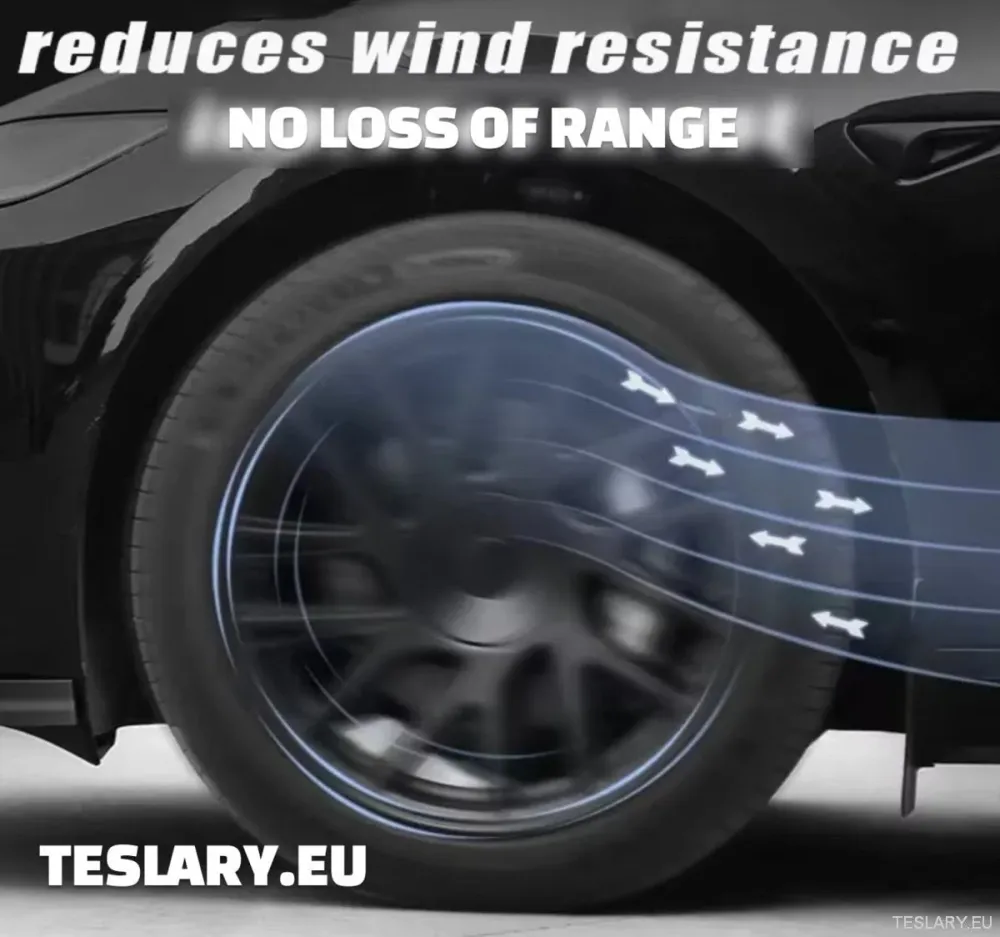 18" Matně černé kryty kol pro Tesla Model 3+ Highland Full Rim