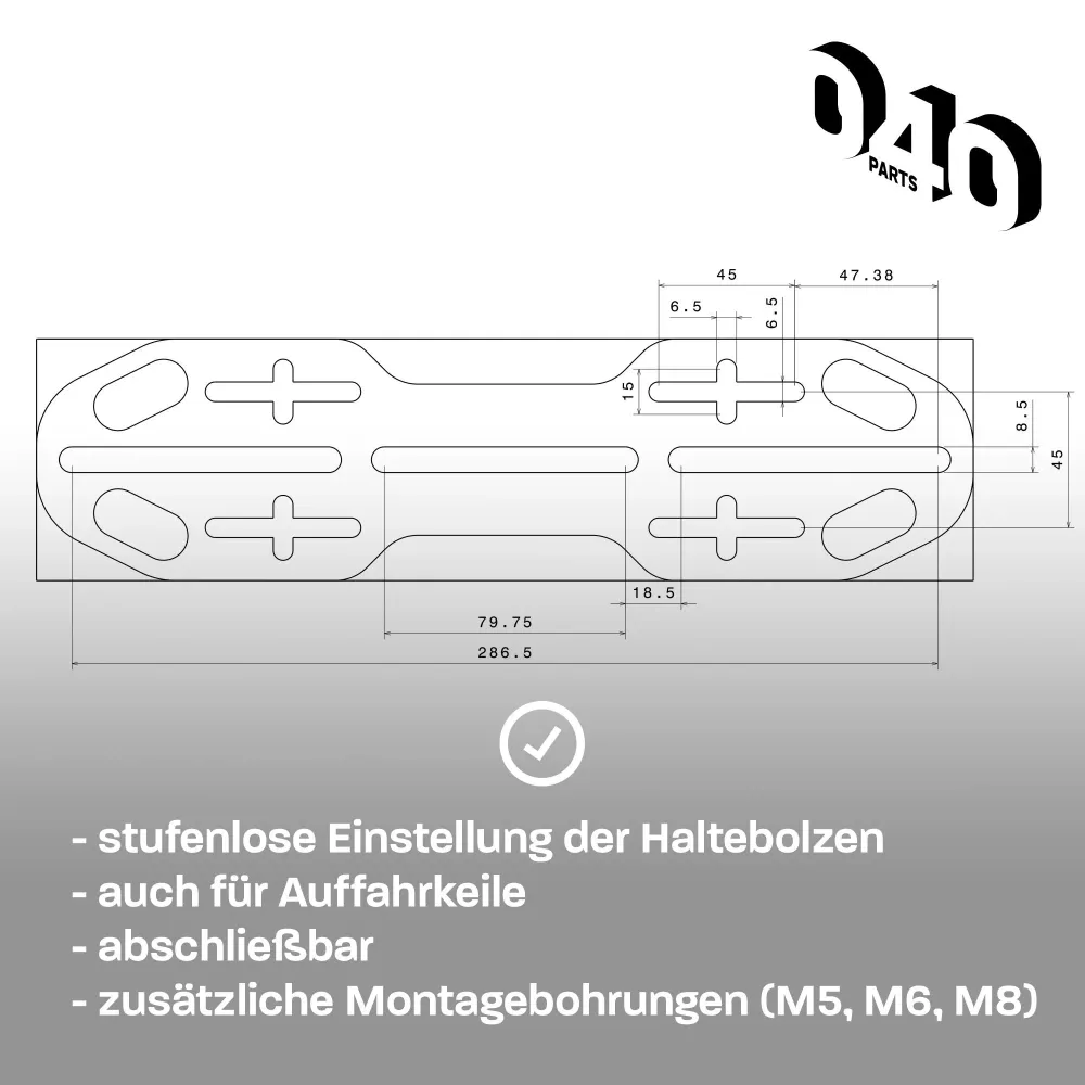 Náhradní díl: 1x Držák Pro Varianta pro Maxtrax Magnetický držák od 040 Parts