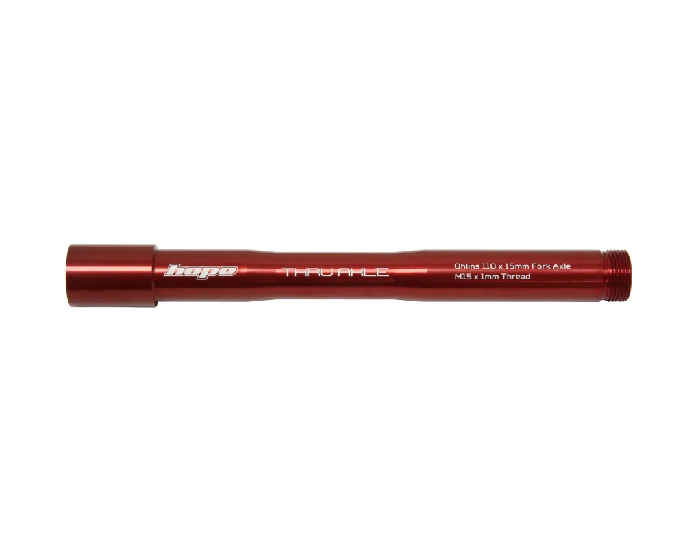 Náprava předního kola HOPE pro vidlice OHLINS RXF34/RXF36/RXF38 červená