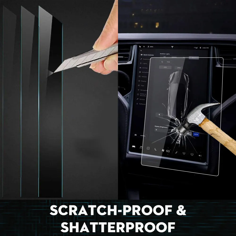 Ochranný navigační přístrojový chránič Tempered Glass Center Set pro model S/X 2019-2021