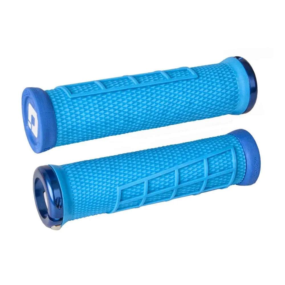 ODI ELITE FLOW Lock-On gripy 130 mm modré