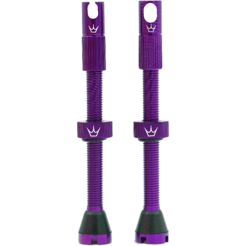 PEATY'S x Chris King MK2 Presta 80 mm bezdušové ventilky (x2) Violet