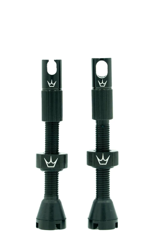 PEATY'S x Chris King MK2 Presta 60 mm bezdušové ventilky (x2) černé