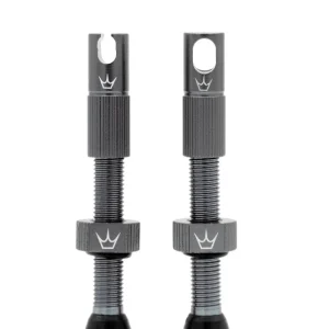 PEATY'S x Chris King MK2 Presta 60 mm bezdušové ventilky (x2) Grey