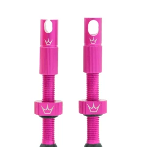 PEATY'S x Chris King MK2 Presta 60 mm bezdušové ventilky (x2) růžové