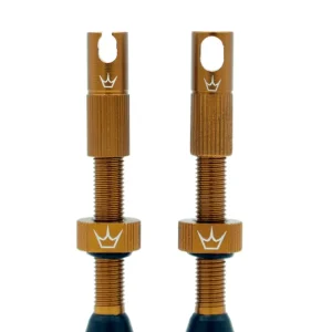 PEATY'S x Chris King MK2 Presta 60 mm bezdušové ventilky (x2) Bronzové