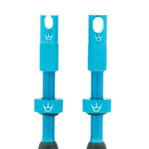 PEATY'S x Chris King MK2 Presta 60 mm bezdušové ventilky (x2) tyrkysová