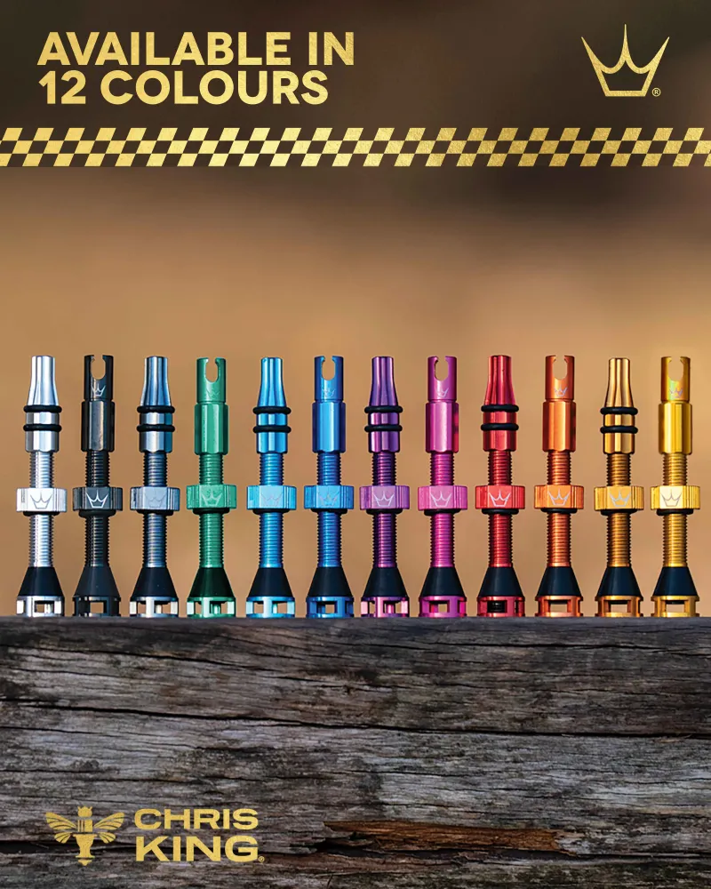 PEATY'S HOLESHOT FAST FLOW 42mm bezdušové ventilky (x2) modré