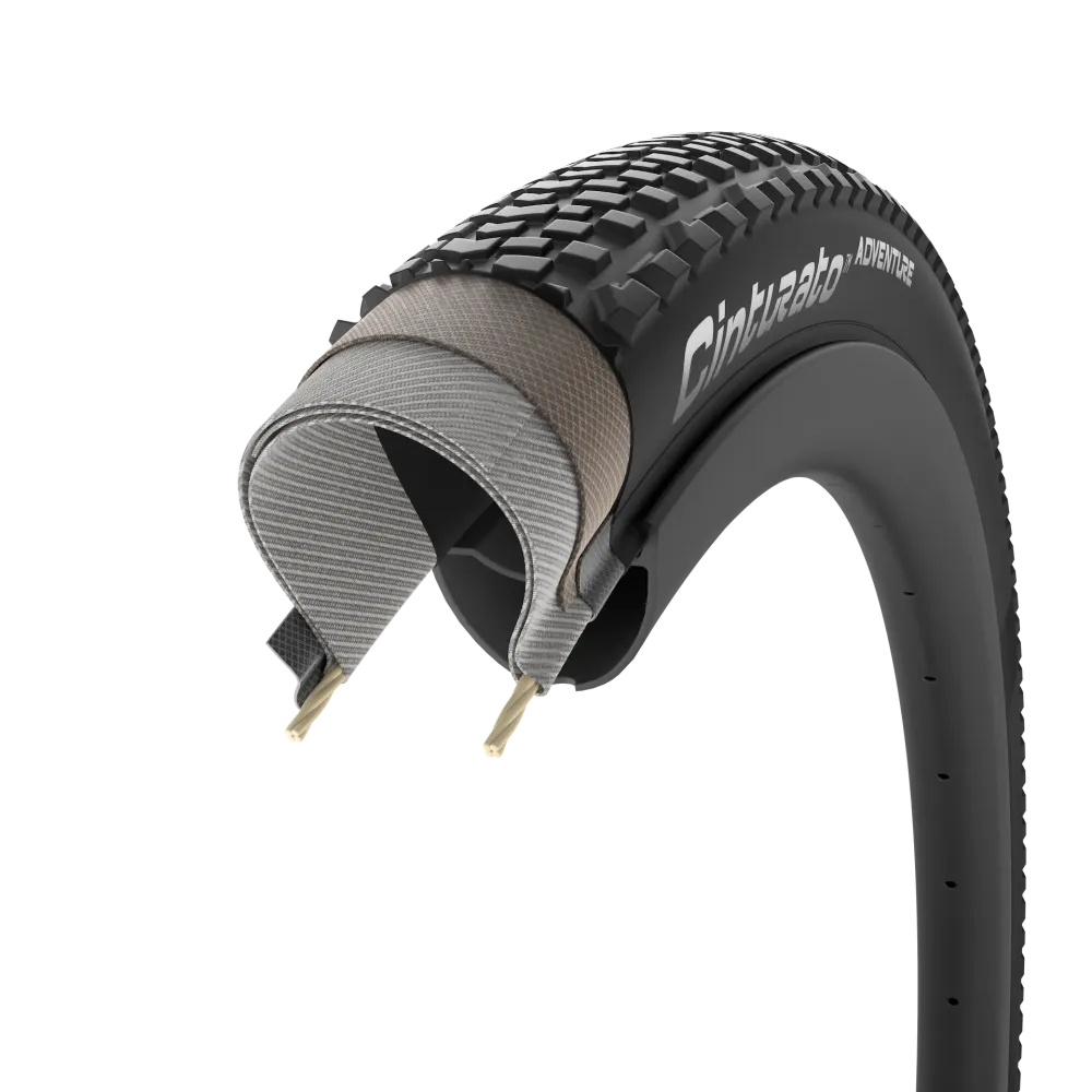PIRELLI CINTURATO ADVENTURE 700x40c Tubeless Ready Black pneumatika