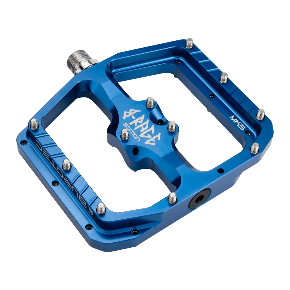 Ploché pedály BURGTEC PENTHOUSE FLAT MK5 B-RAGE EDITION Blue