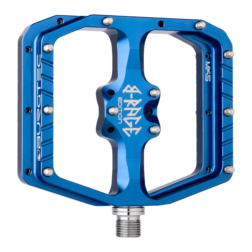 Ploché pedály BURGTEC PENTHOUSE FLAT MK5 B-RAGE EDITION Blue