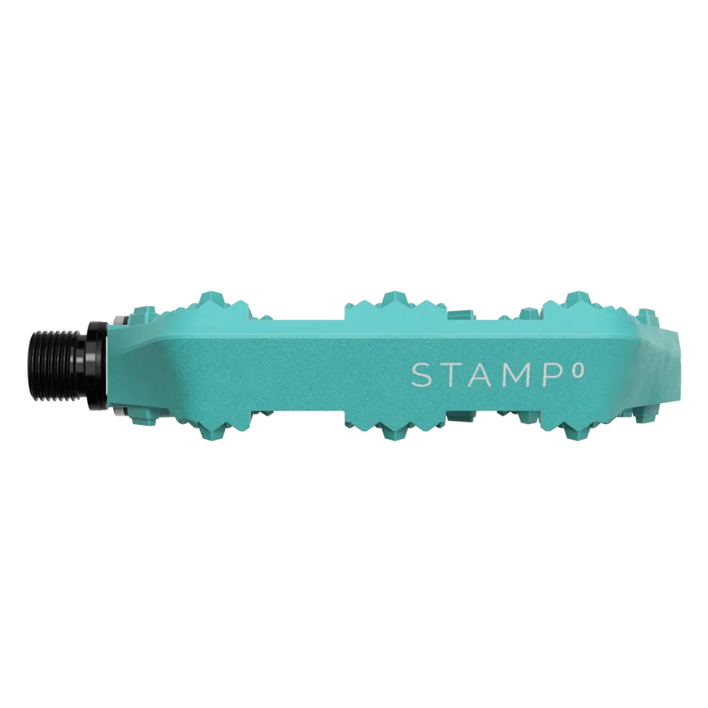 Ploché pedály CRANKBROTHERS STAMP 0 Large Turquoise