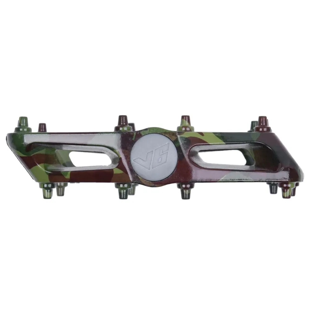Ploché pedály DMR V6 Camo Green