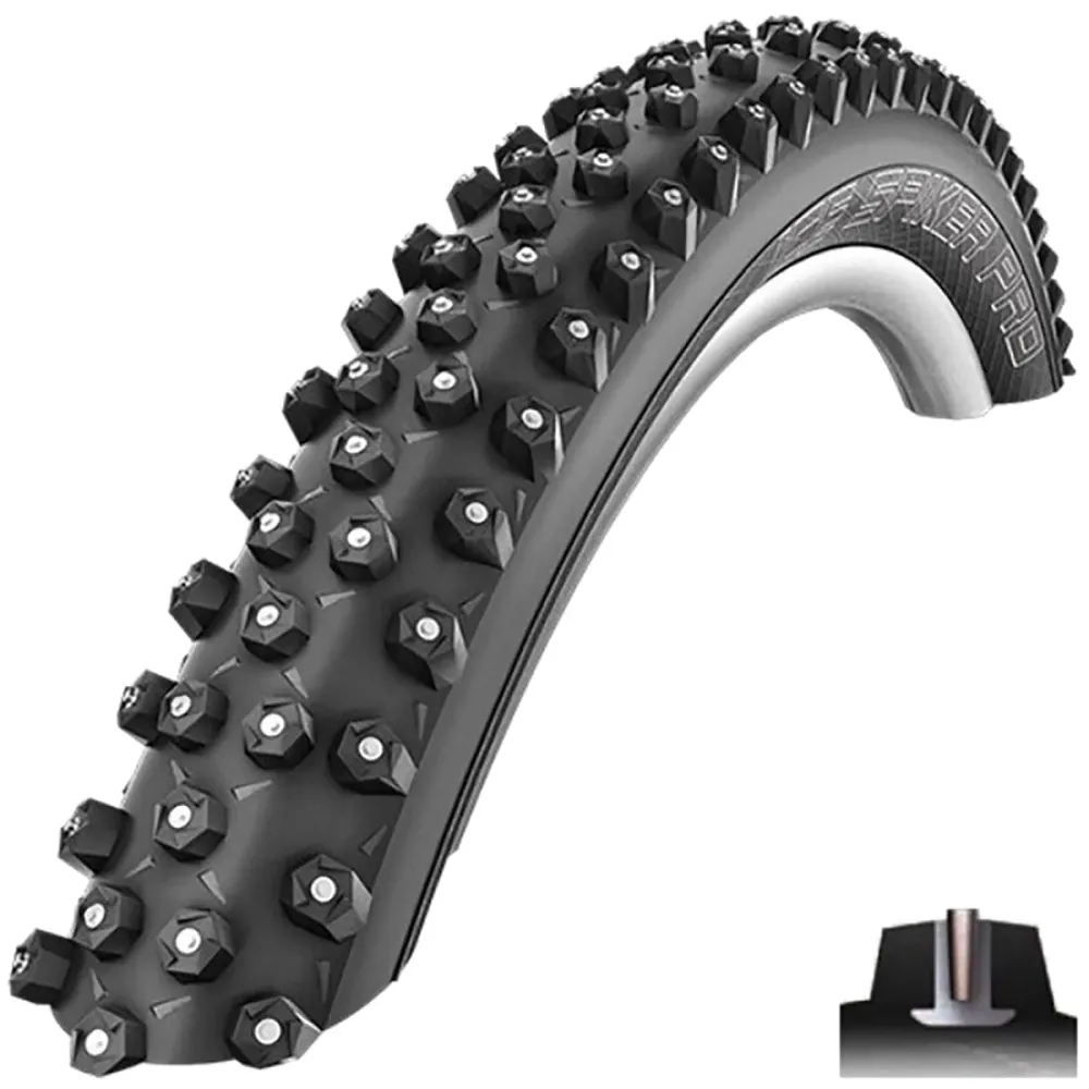 Pneumatika SCHWALBE ICE SPIKER PRO 27.5x2.60 DD RACEGUARD Tubeless Ready Soft Black
