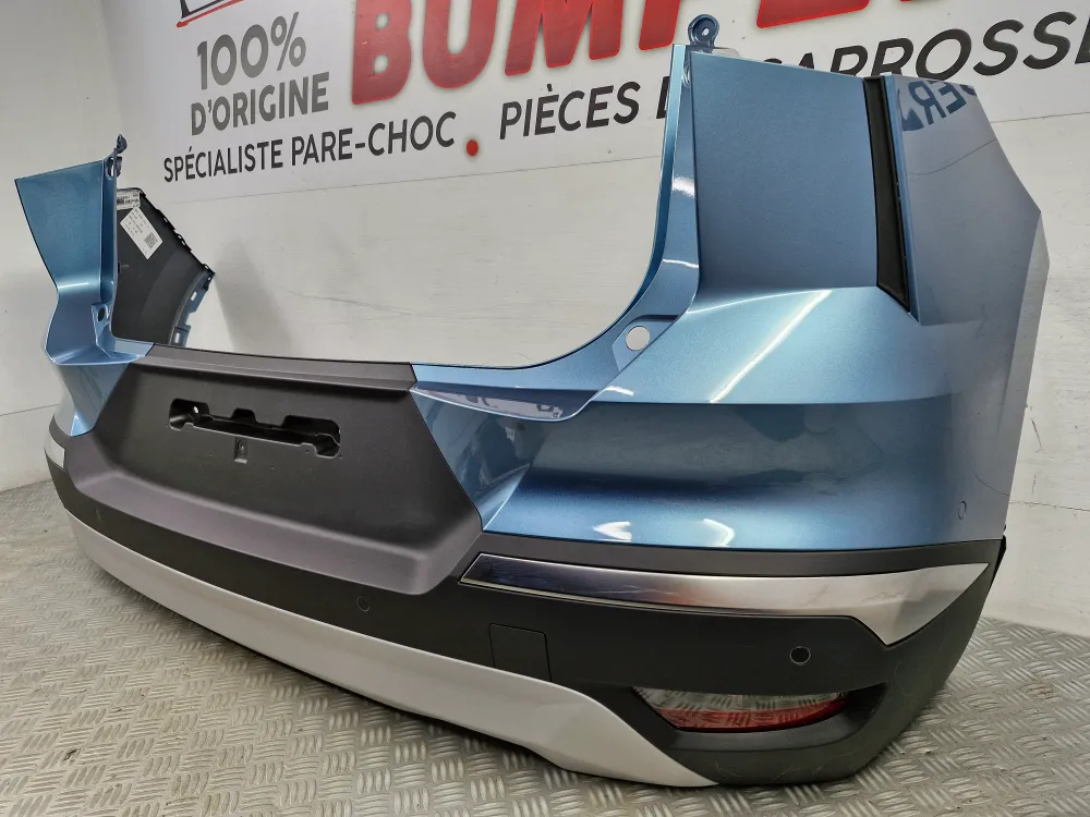Kompletní zadní nárazník Renault Symbioz (od 06/2024) – Nový originální modrý s parkovacím asistentem