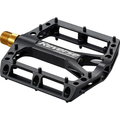 REVERSE COMPONENTS BLACK ONE TITANIUM ploché pedály titanová osa černá