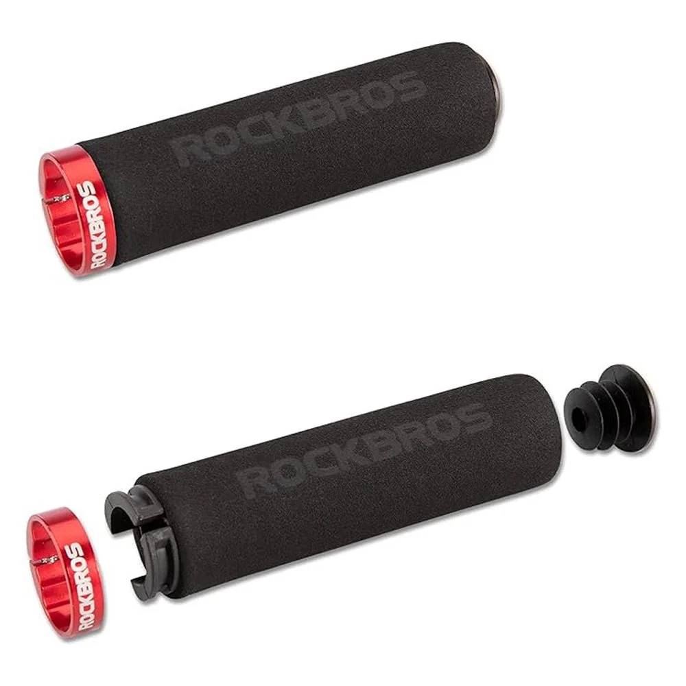 Rockbros BT1001BKRD Rukojeti řídítek kola z pěny - černá červená