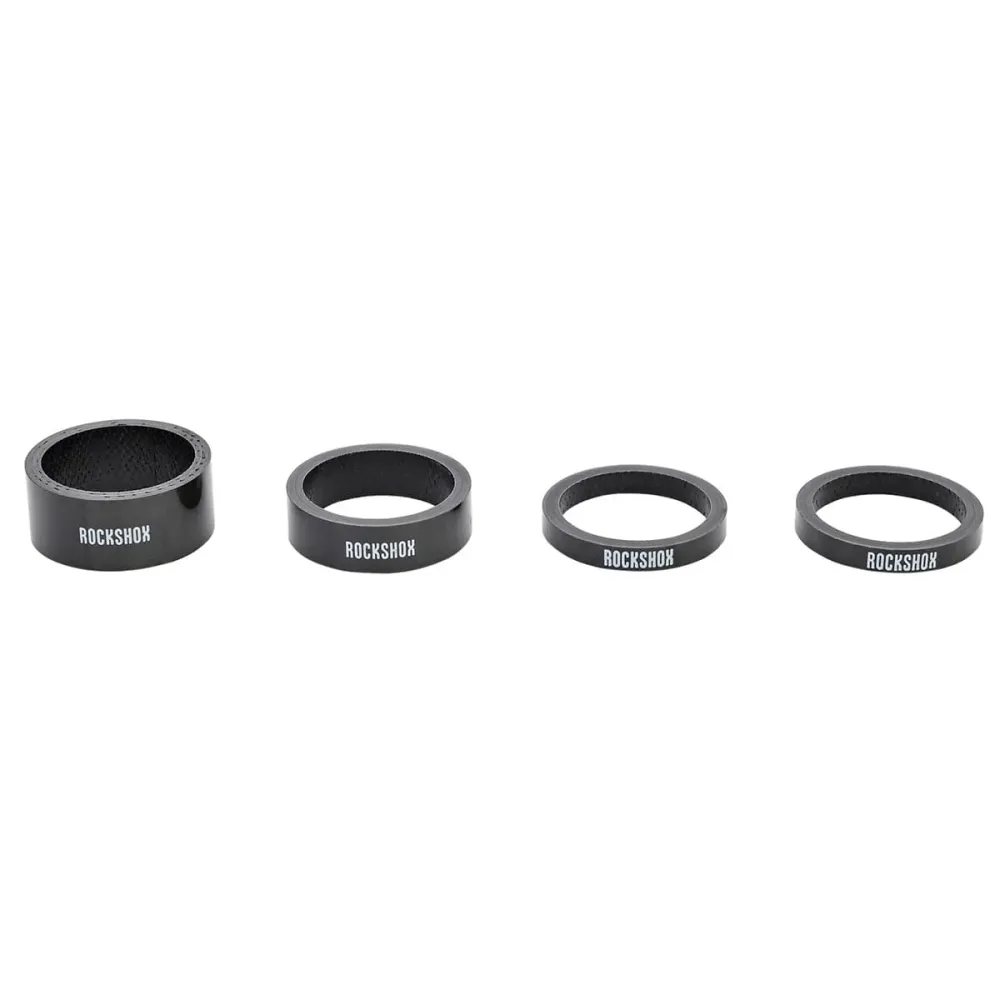 ROCKSHOX UD Carbon Headset Spacer Kit 1"1/8 Black/White
