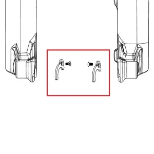 ROCKSHOX ENDCAP 31>21mm PIKE C1/LYRIK D1/ZEB A2 FLIGHT ATTENDANT Adaptéry náboje (2023+)