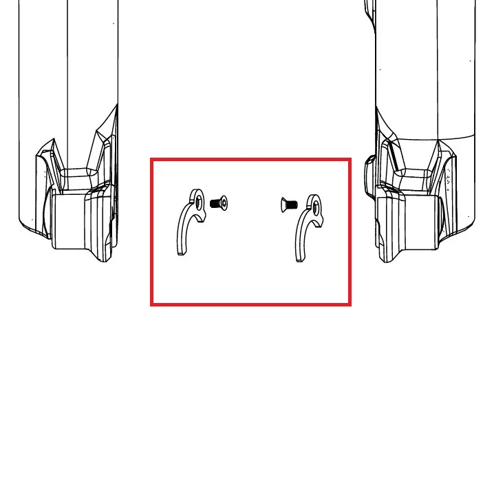 ROCKSHOX ENDCAP 31>21mm PIKE C1/LYRIK D1/ZEB A2 FLIGHT ATTENDANT Adaptéry náboje (2023+)