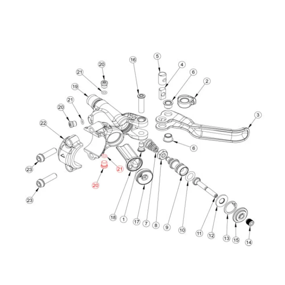 Šroub těsnění nádrže pro páku FORMULA CURA #FD40274-20