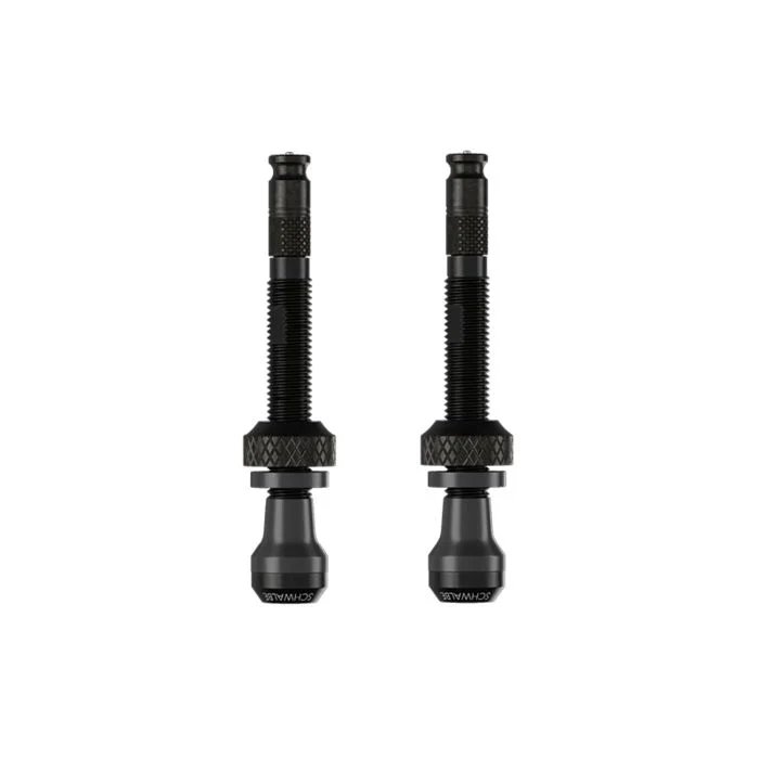Sada 2 bezdušových ventilků SCHWALBE CLIK VALVE 80 mm černá