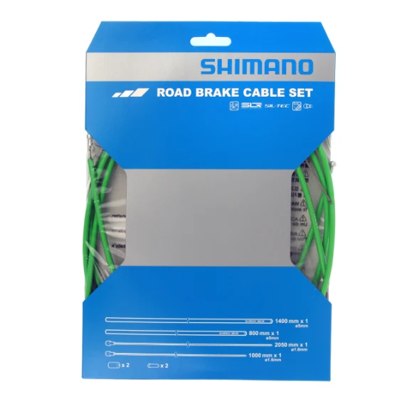 Sada brzdového lanka hadice SHIMANO PTFE zelená