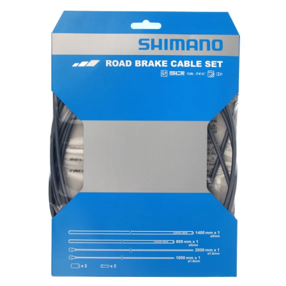 Sada brzdového lanka hadice SHIMANO PTFE šedá