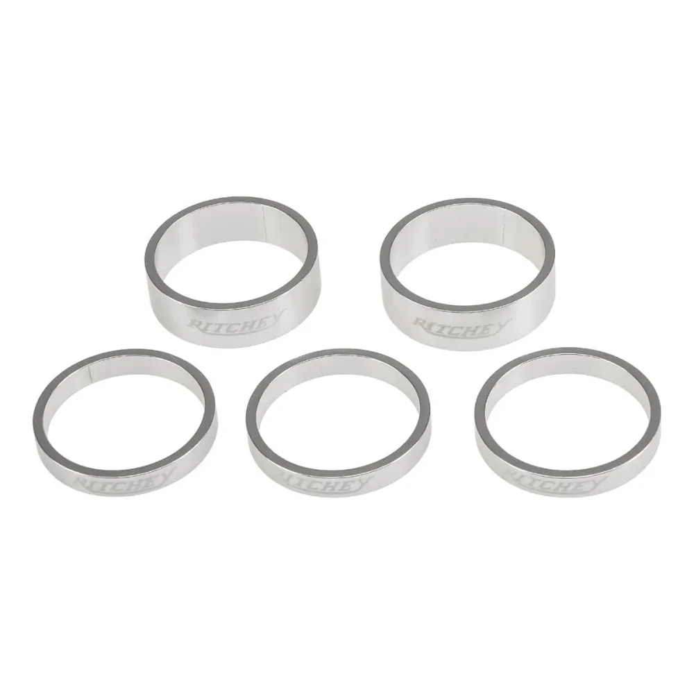 Sada distančních podložek pod hlavové složení RITCHEY CLASSIC 1''1/8 Aluminium Silver