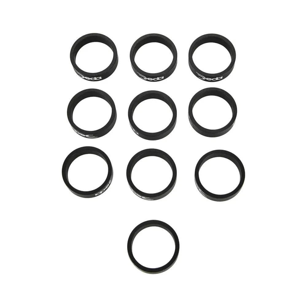 Sada 10 distančních podložek řízení DEDA 1 1/8" výška hliníku 10 mm
