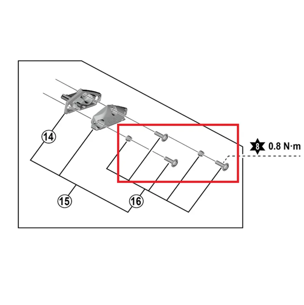 Sada krycích šroubů SHIMANO pro páky ST-R9120