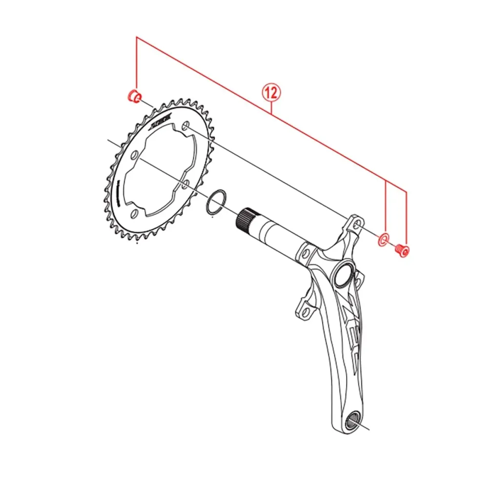 Sada 4 šroubů M8x8,5 mm komínků pro klikovou sadu SHIMANO ZEE FC-M640