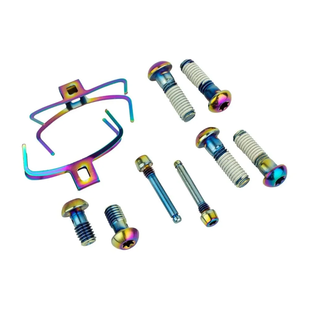Sada šroubů pro SRAM G2 RSC/ULTIMATE Upgrade Rainbow třmeny z nerezové oceli