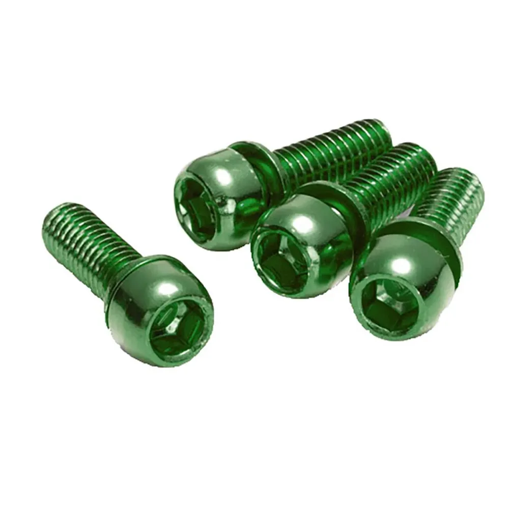 Sada 4 šroubů pro upevnění třmenů M6 x 18 mm zelená