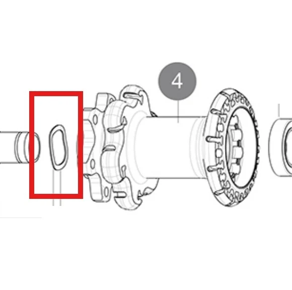 Sada 3 vlnových podložek MAVIC pro systém ID360 na ložiskách 6903