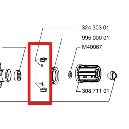 Sada západek MAVIC pro tělo volnoběžného kola FTS-X MTB