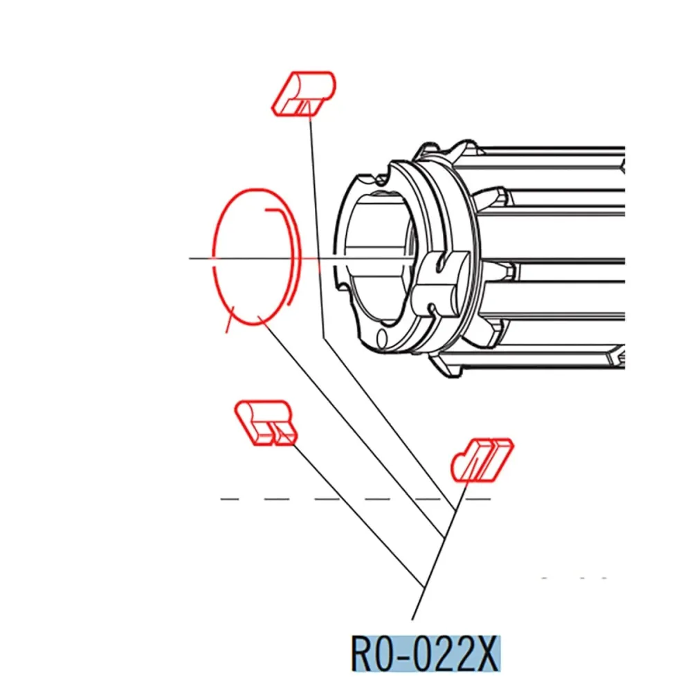 Sada 3 západek pruž volnoběžného kola FULCRUM Shimano HG Road #R0-022X