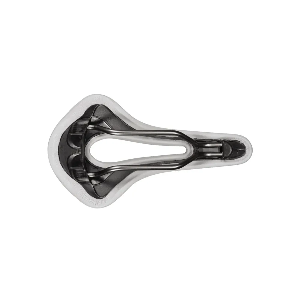 SAN MARCO ALLROAD SUPERCONFORT OPEN-FIT RACING L3 Sedlo šířka 146 mm Xsilite ocelové lišty šedá/bílá