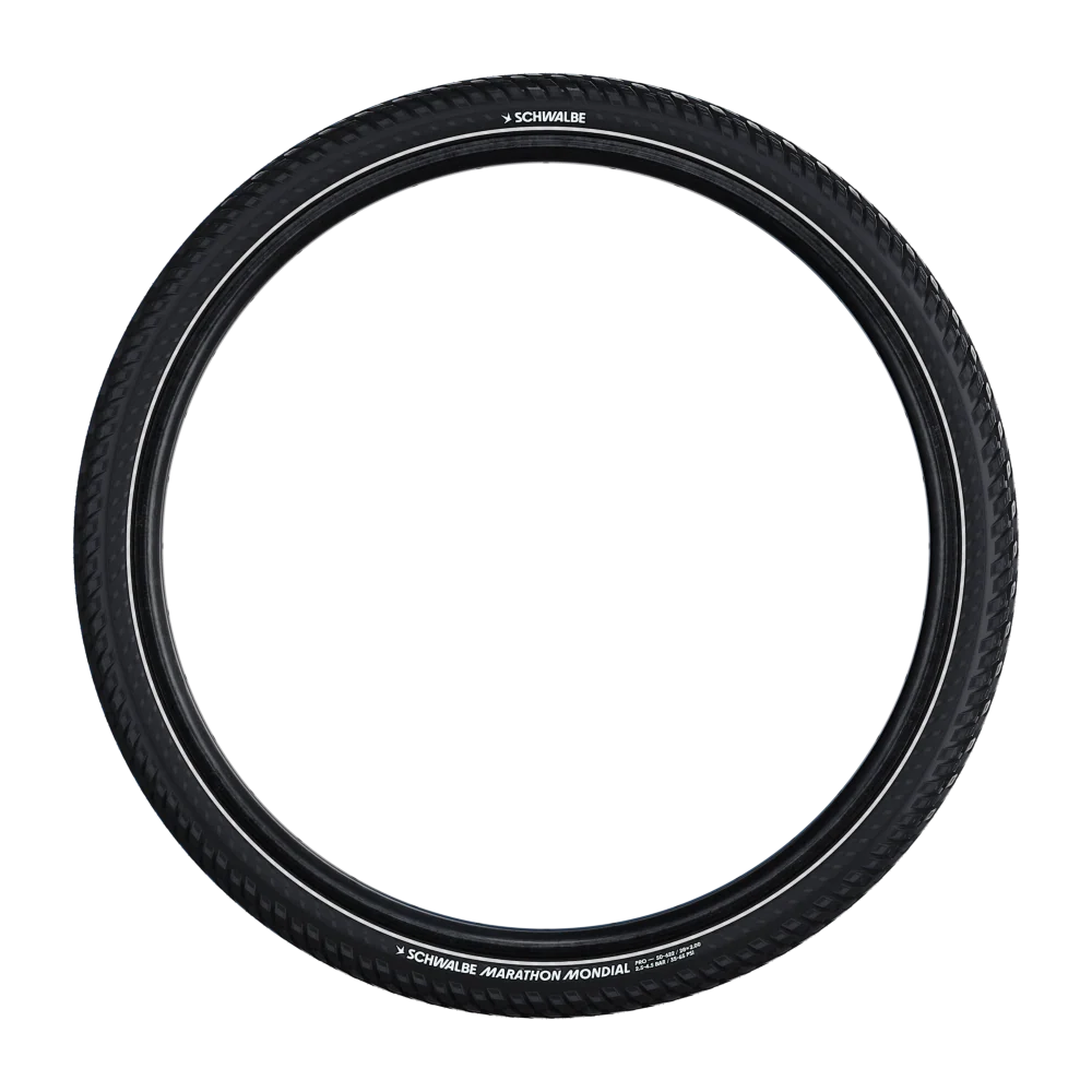 SCHWALBE MARATHON MONDIAL 700x50 ADDIX V-Guard Reflex TubeType Soft Black pneumatika