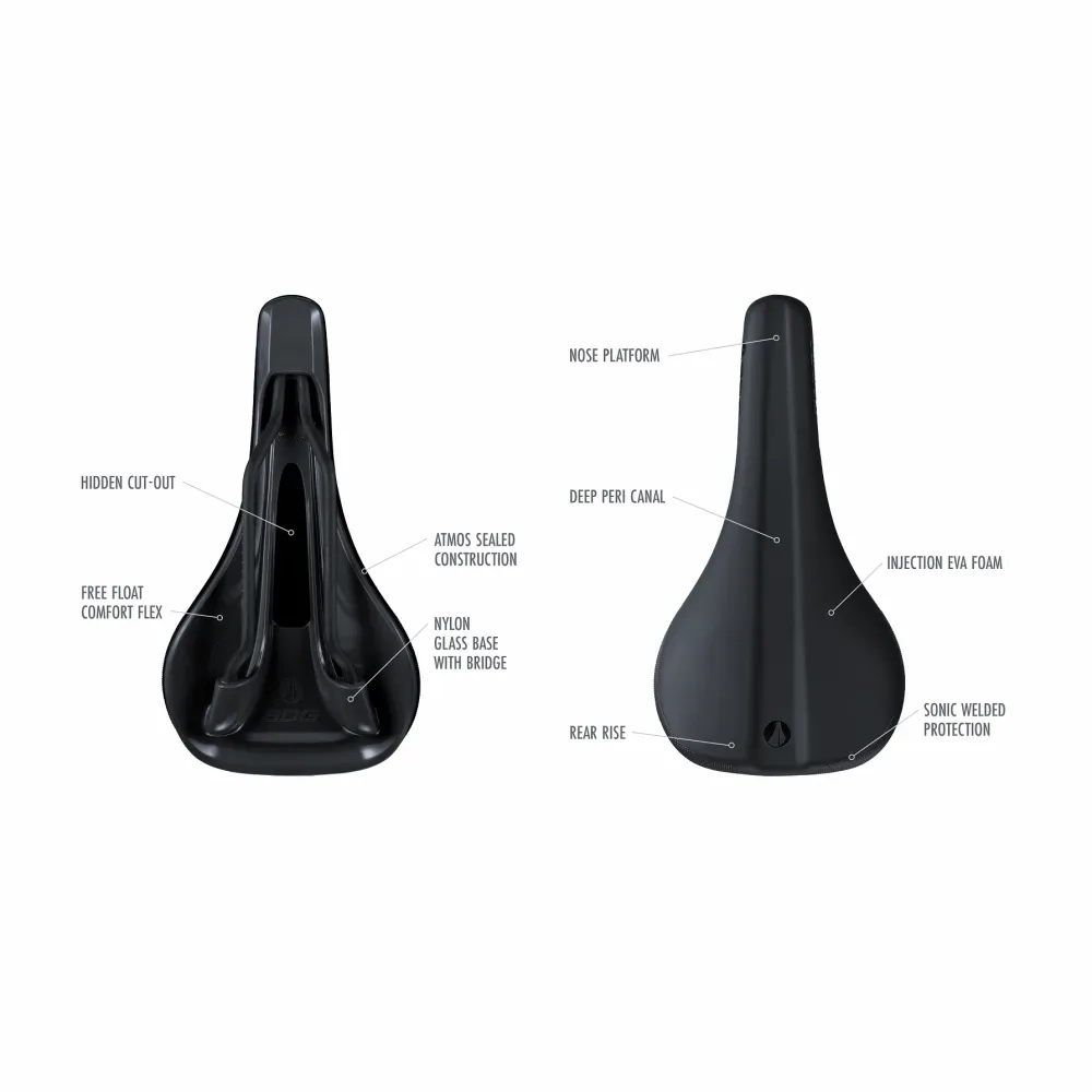 SDG Bell V3 Rails Lux Alloy Sedlo černá/bílá