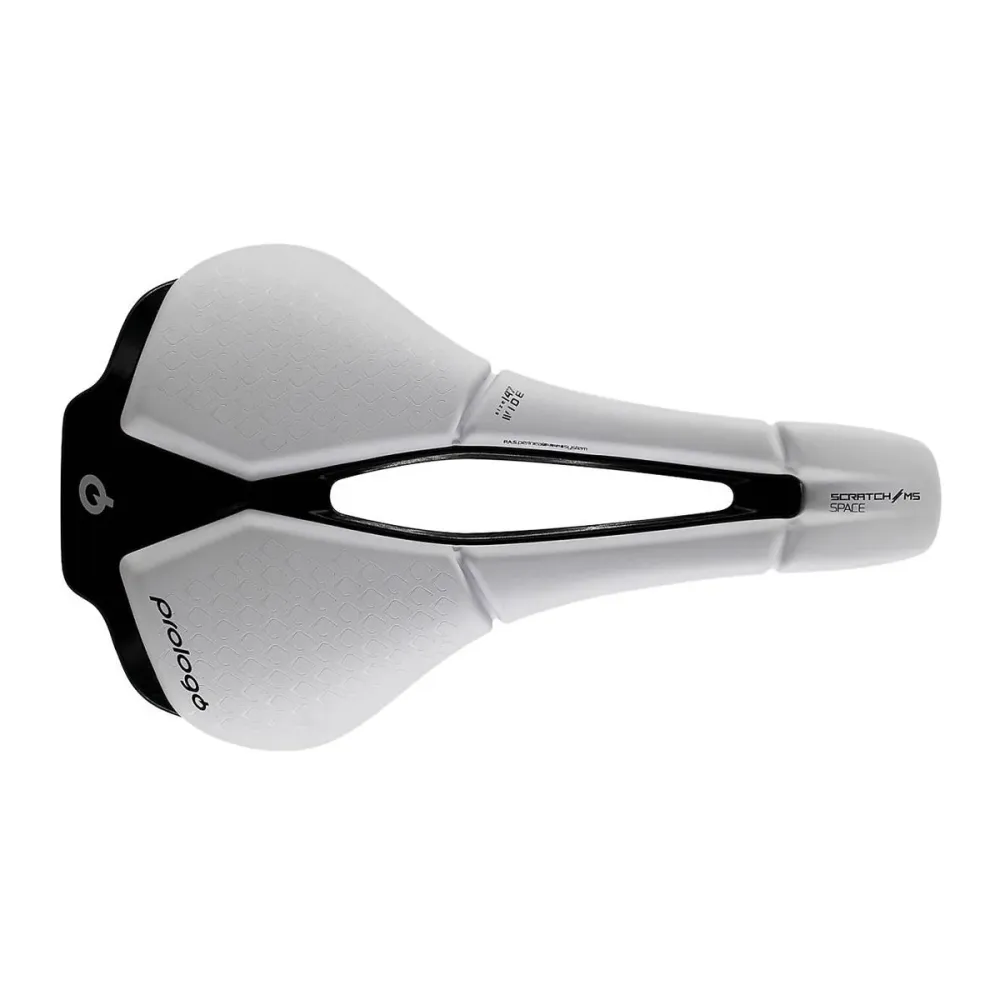 Sedlo PROLOGO SCRATCH M5 PAS SPACE Kolejnice Tirox šířka 147mm Bílá