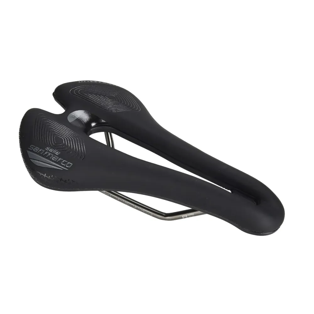 Sedlo SAN MARCO APSIDE SHORT SUPERCOMFORT OPEN-FIT RACING 139mm Rails Manganese
