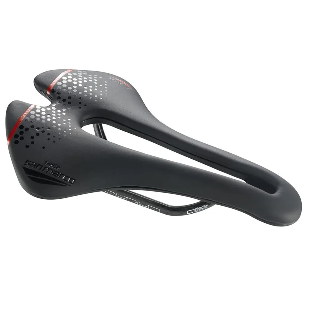 Sedlo SAN MARCO ASPIDE SHORT OPEN-FIT CARBON FX WIDE Karbonové lišty