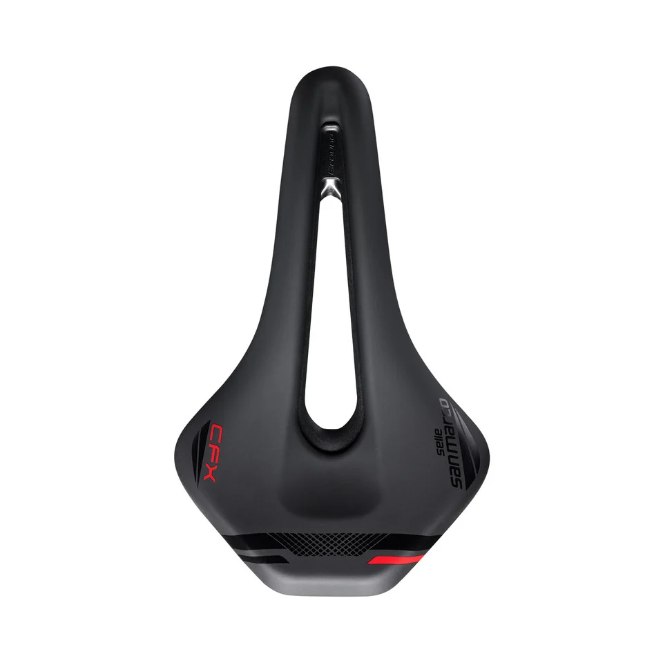 Sedlo SAN MARCO GROUND SHORT OPEN-FIT CARBON FX 155mm Black