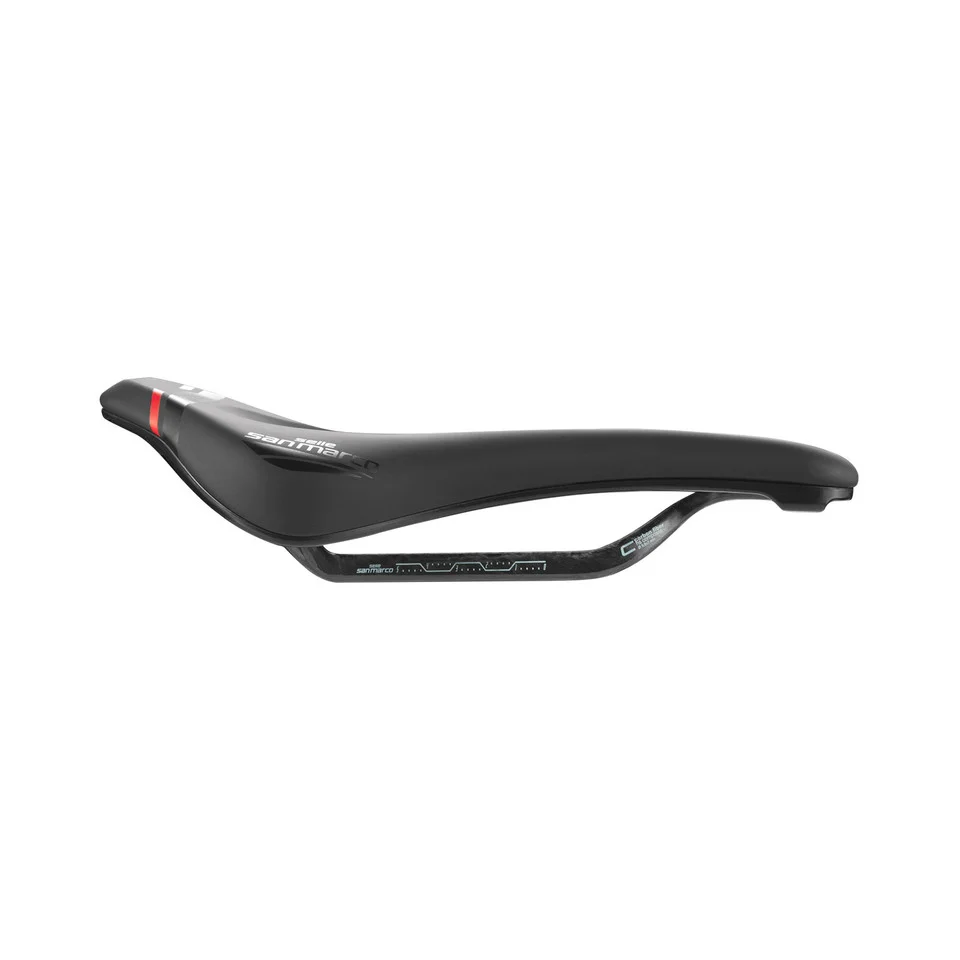 Sedlo SAN MARCO GROUND SHORT OPEN-FIT CARBON FX 140mm černé